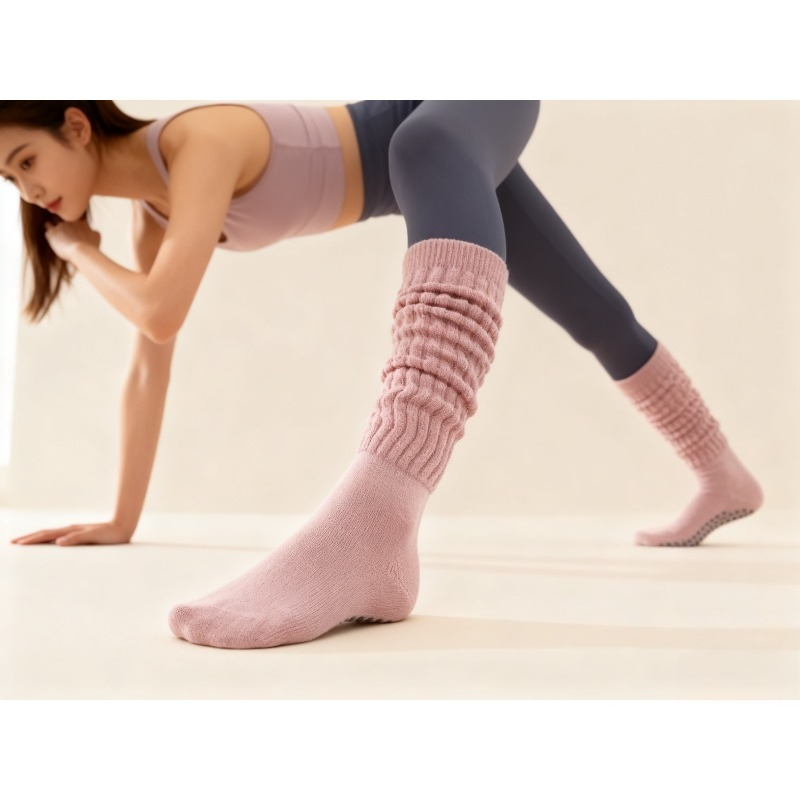 Pilates Yoga And Gym - Женские хлопковые нескользящие носки для пилатеса,