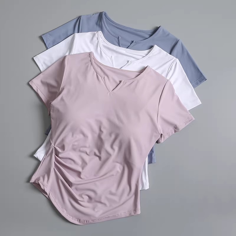 Pilates Yoga Wrap Top - Женский топ для йоги с подкладкой