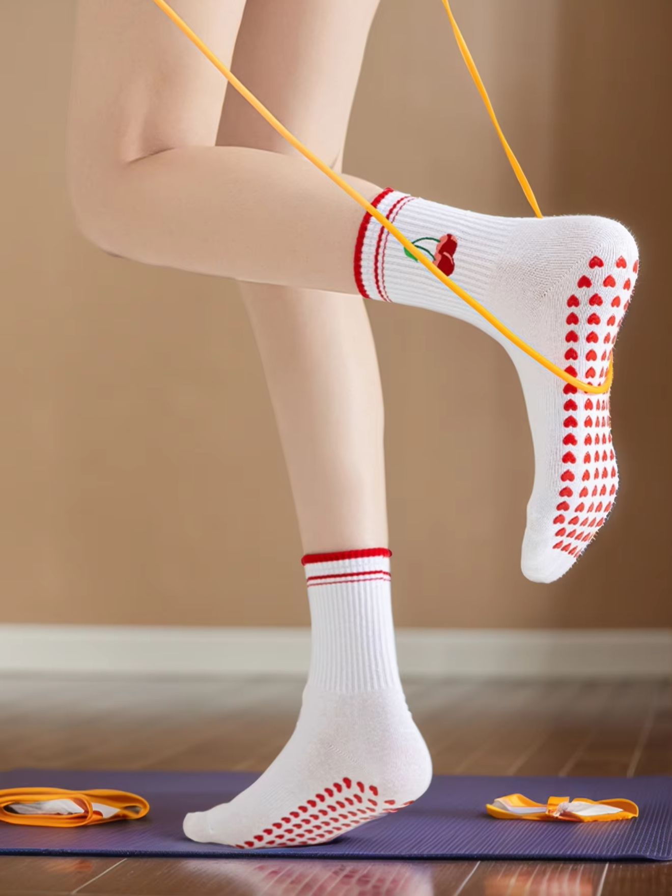 Pilates Yoga &A - 1 пара профессиональных носков для йоги,