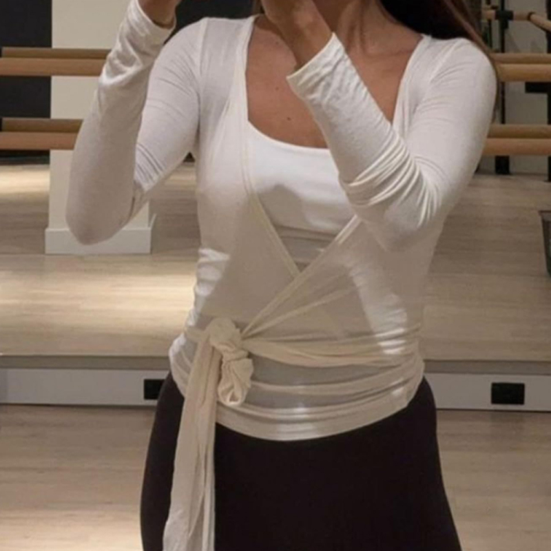 Женские сексуальные укороченны – обзор и цена Pilates Yoga Wrap Top
