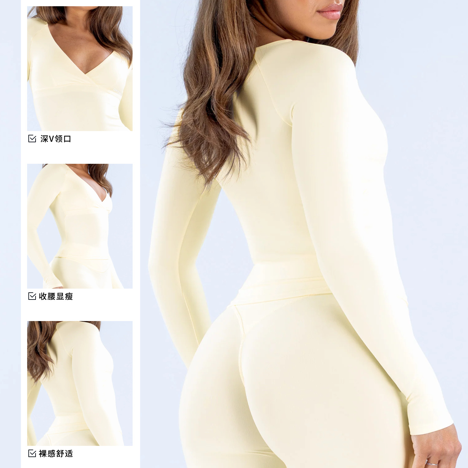 Женский спортивный лонгслив с  – обзор и цена Pilates Yoga Wrap Top