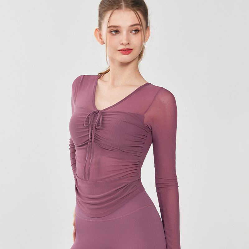 Сексуальный сетчатый элитный к – обзор и цена Pilates Yoga Wrap Top