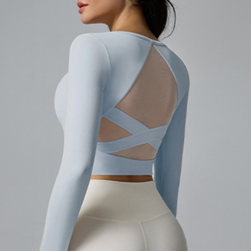 Белая спортивная футболка Clou – обзор и цена Pilates Yoga Wrap Top